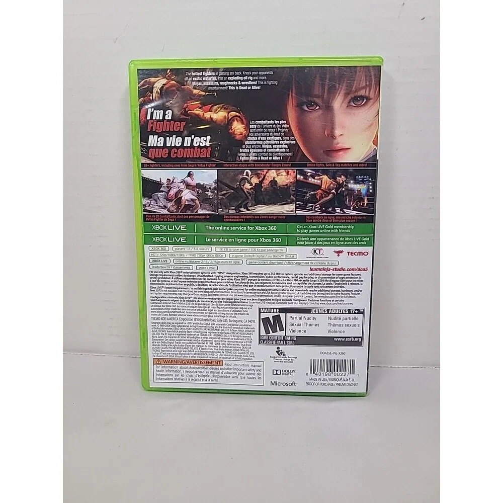 Dead or Alive DOA 5 - Microsoft Xbox 360 - Complete CIB